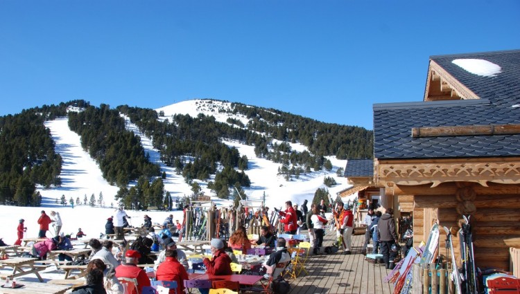 Les Angles - lunch on the slopes