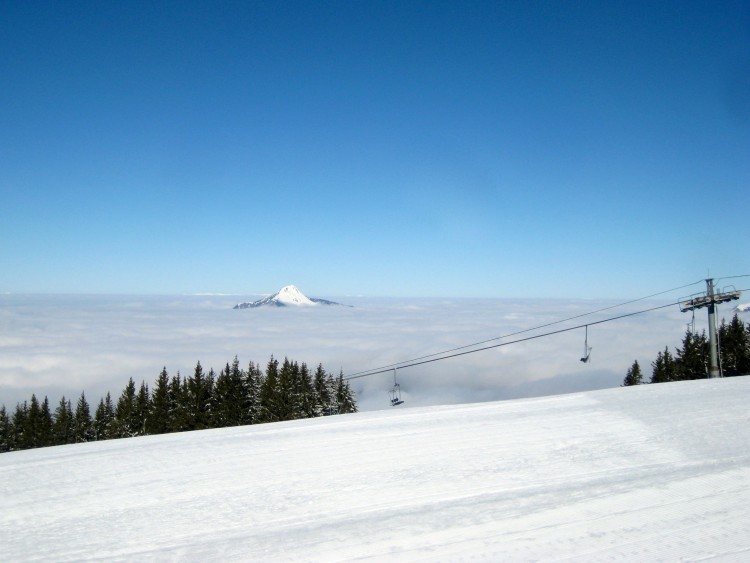 Spring skiing - great views