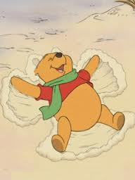 Winnie The Pooh in the snow!