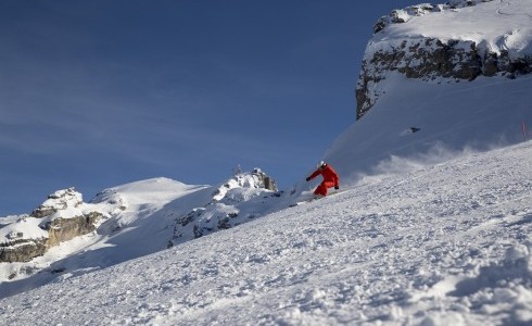 Engleberg skiing off piste