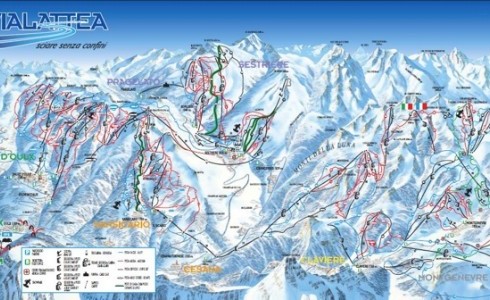 Milky Way Ski Area and Piste Map