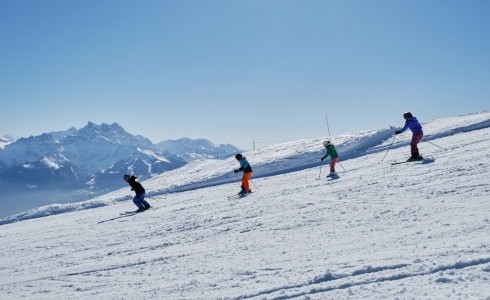 Villars skiing