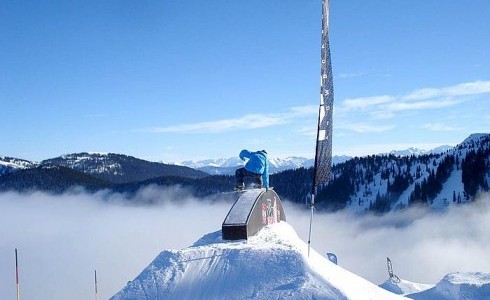 Skicircus Leogang Austria - snowboarding