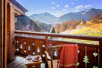 Stunning views from the chalet