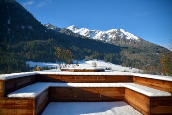 Chalet Cannelle Balcony & view