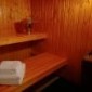 The sauna at Chalet Campanules, large fully catered ski chalet in La Plagne, France